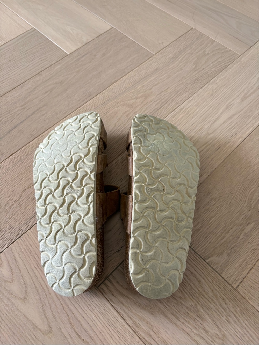 Birkenstock Womens Franca Buckle Brown Oiled Leather Sandals Sz 38 US 7-7.5 Read - Picture 8 of 8